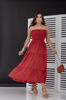 Vestido longo Vermelho