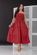 Vestido longo Vermelho