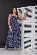 Vestido Longo Cut-Out Geometric