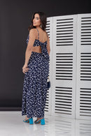 Vestido Longo Cut-Out Geometric