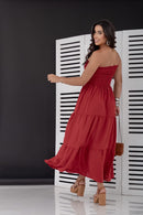 Vestido longo Vermelho