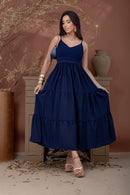 Vestido Três Marias Night Blue