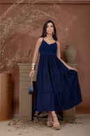 Vestido Três Marias Night Blue