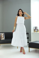 Vestido Longo Cloud White