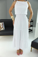 Vestido Longo Cloud White