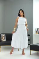 Vestido Longo Cloud White