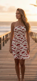 Vestido curto estampado