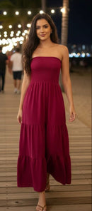 Vestido Longo Liso