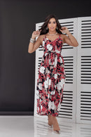 Vestido Midi Hibiscus Night